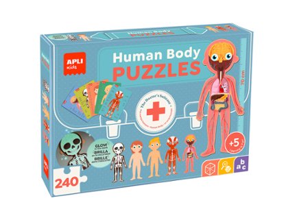 JUEGO EDUCATIVO APLI PUZLE 240 PIEZAS EDUCATIVO CUERPO HUMANO