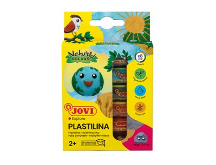 PLASTILINA JOVI ESTUCHE 6 COLORES NATURE