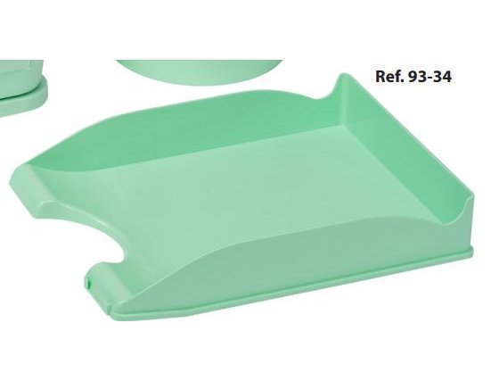 BANDEJA SOBREMESA PLASTICO OPACA PASTEL VERDE
