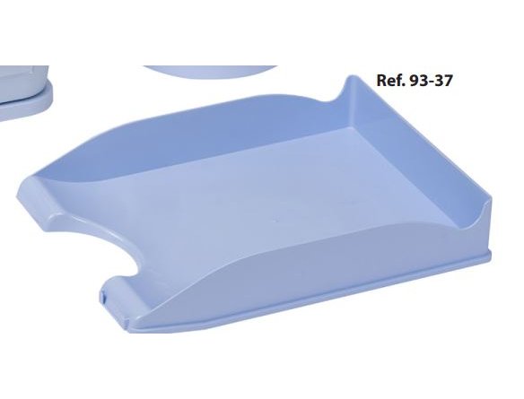 BANDEJA SOBREMESA PLASTICO OPACA PASTEL AZUL