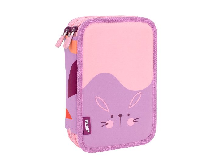PLUMIER CREMALLERA DOBLE MILAN FUN ANIMALS VIOLETA