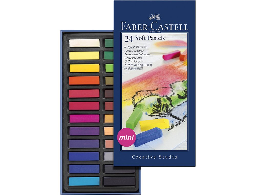 PASTEL FABER CASTELL GOLDFABER TIZAS PEQUEAS CAJA 24 Unidades
