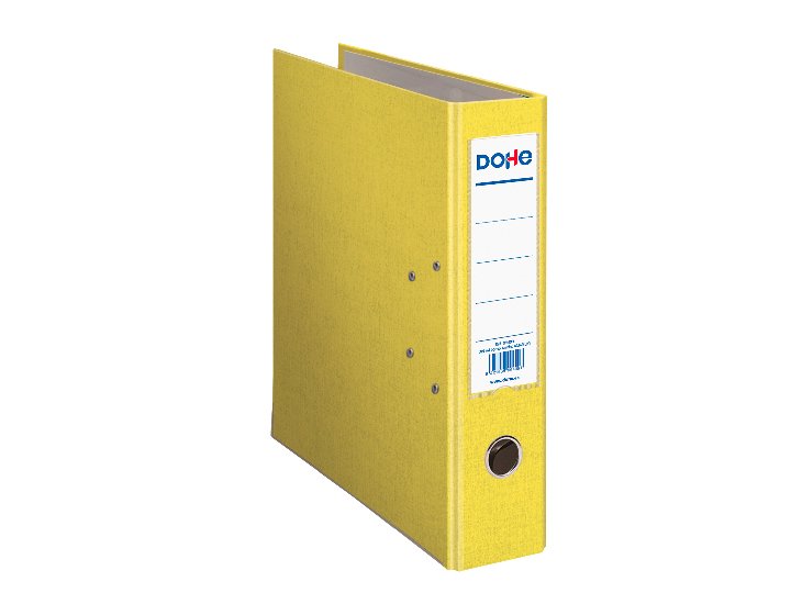 ARCHIVADOR GOVEZRADO TELA DINA4 70MM AMARILLO