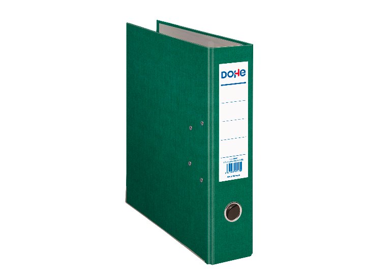 ARCHIVADOR GOVEZRADO TELA FOLIO 70MM VERDE