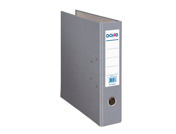 ARCHIVADOR GOVEZRADO TELA FOLIO 70MM GRIS