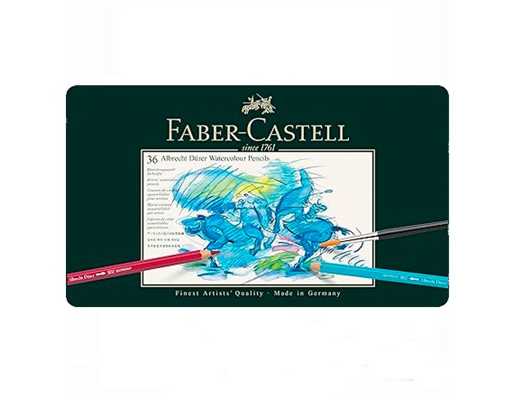 LAPIZ FABER CASTELL ALBRECHT DURER CAJA METAL  36 COLORES