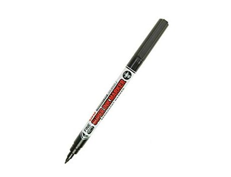 ROTULADOR UNI SUPER INK MARKER ROPA 0.9mm NEGRO