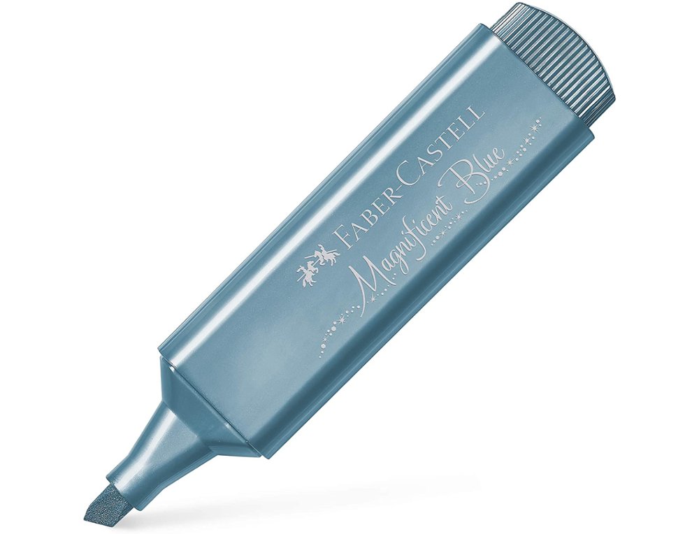 ROTULADOR FLUOR FABER CASTELL TEXTLINER 46 METALLIC AZUL