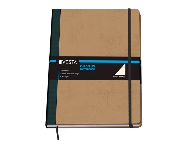 CUADERNO CARTONE DOHE DINA4 96 HOJAS 80 GRAMOS RAYADO