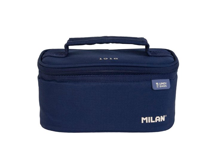 BOLSA ISOTERMICA PARA ALIMENTOS CAPACIDAD 1.5 LITROS MILAN 1918 AZUL MARINO