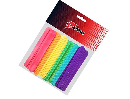 PALILLO POLO MANUALIDADES MEDICO 150x17mm PACK 50 COLORES Surtidos