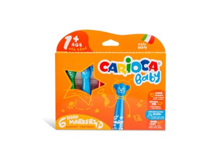 ROTULADOR BEBE CARIOCA TEDY CAJA 06 Colores
