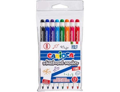 ROTULADOR PIZARRA CARIOCA MEDIUM PACK 8 COLORES