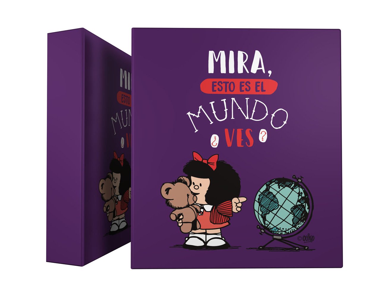 CARPETA 4 ANILLAS 25MM DINA4 CARTON FORRADO MAFALDA MUNDO