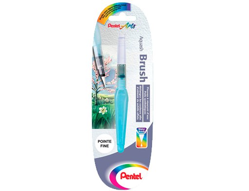PINCEL DE AGUA RECARGABLE PARA ACUARELA PENTEL PUNTA GRUESA
