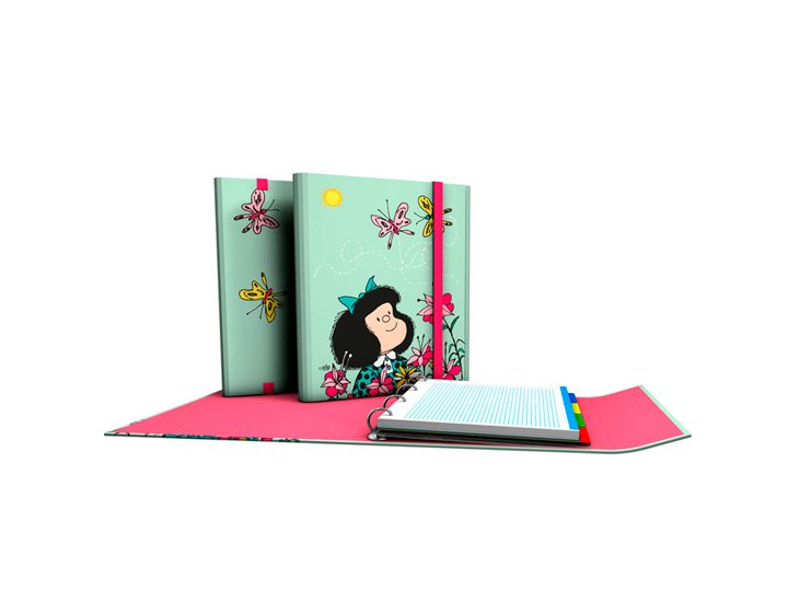 CARPEPLUS 4ANILLAS 25MM A4 MAFALDA PRIMAVERA