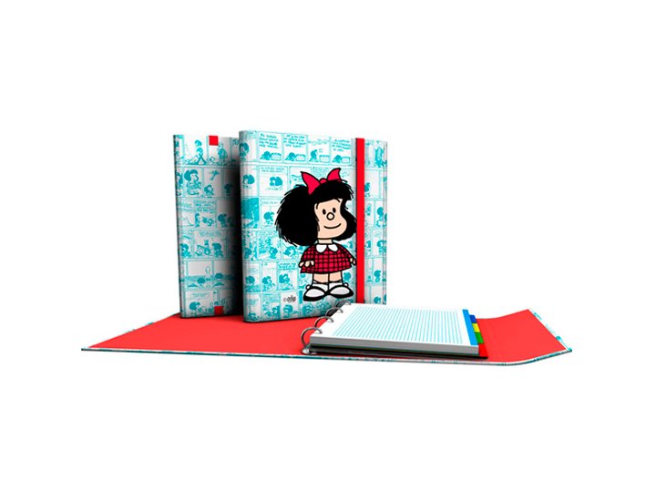 CARPEPLUS 4 ANILLAS 25MM DINA4 MAFALDA VIETAS
