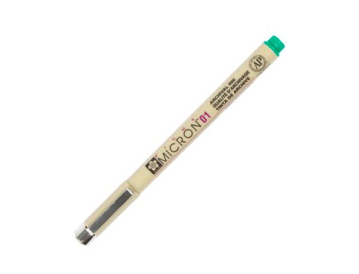 ROTULADOR SAKURA PIGMA MICRON 0.10 MM VERDE
