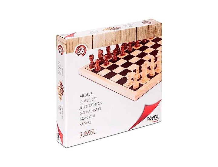 JUEGO DE MESA AJEDREZ MADERA TABLERO+FICHAS