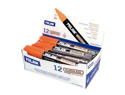 ROTULADOR MILAN FLUOGLASS MARKER NARANJA