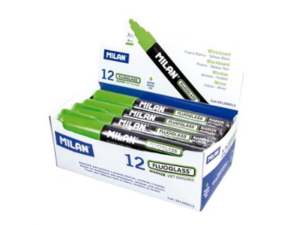 ROTULADOR MILAN FLUOGLASS MARKER VERDE