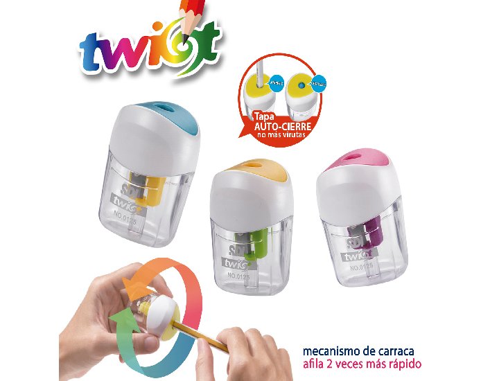 AFILALAPIZ CON DEPOSITO DOBLE Mecanismo Carraca +Rapido OFFICE BOX