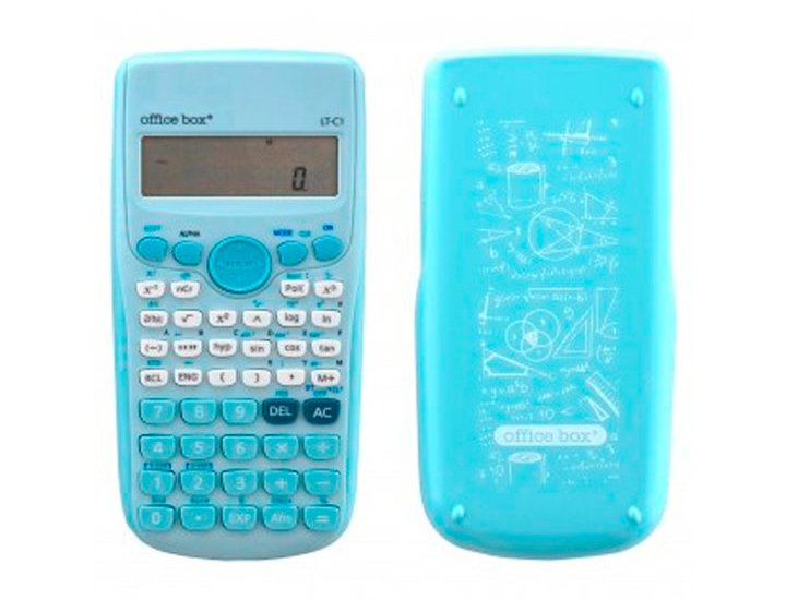 CALCULADORA CIENTIFICA FX-82MS 240 Funciones 2 Lines OFFICE BOX CELESTE
