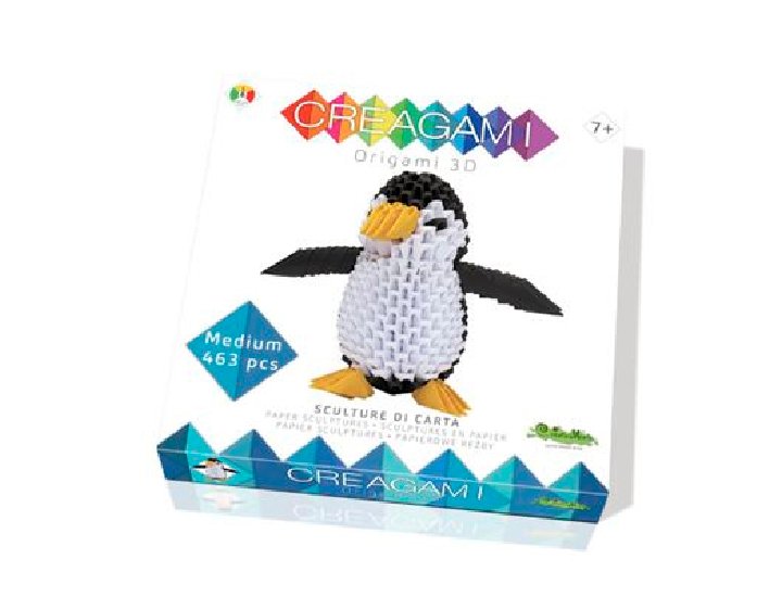 CAJA SURTIDO 3D ORIGAMI OXFORD  and  CREAGAMI PINGUINO