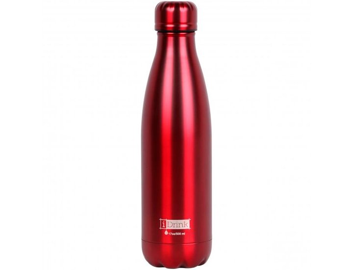 BOTELLA TERMICA 500ML ROJO METALIZADO