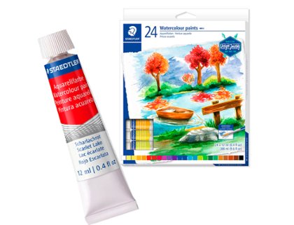 ACUARELA CAJA STAEDTLER TUBO 12 ML 24 COLORES
