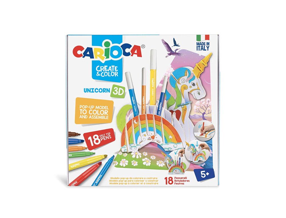 ROTULADOR CARIOCA CREATE  and  COLOR UNICORNIO 18 COLORES