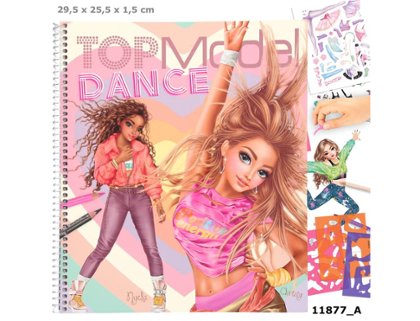 CUADERNO PARA COLOREAR TOPMODEL DANCE