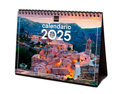 CALENDARIO ESPIRAL SOBREMESA 201X150 MM FINOCAM PUEBLOS CON ENCANTO