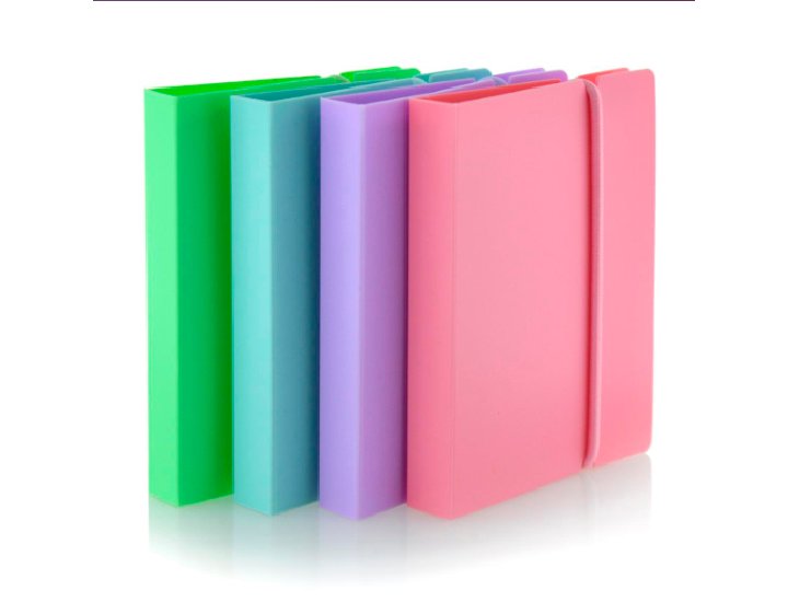 TARJETERO MINI CON GOMA OFFICE BOX COLORES SURTIDOS PASTEL