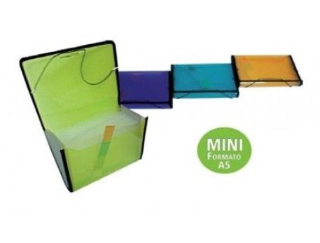 CARPETA FUELLE POLIPROPILENO DINA5 12 BOLSAS FOLDERMATE