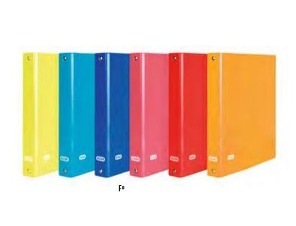 CARPETA 4 ANILLAS CARTON 40MM COLOR LUX FOLIO NATURAL