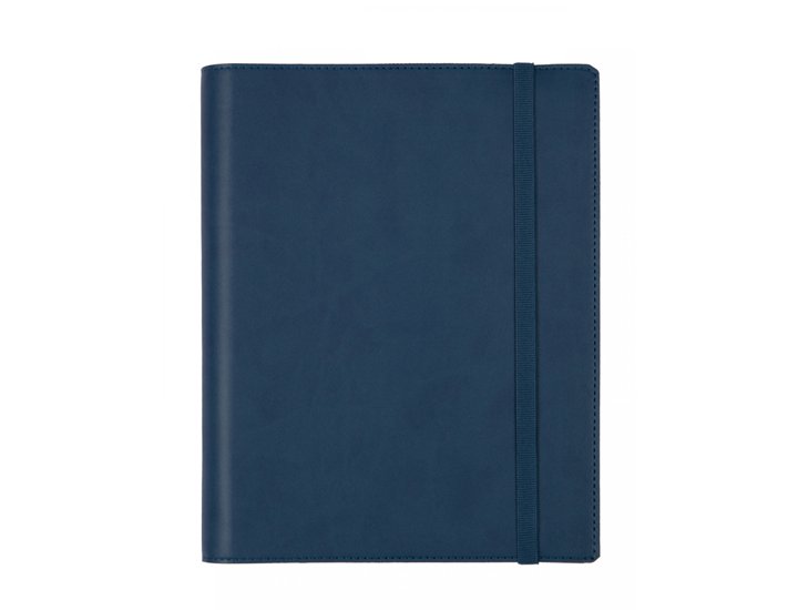 AGENDA ANUAL ENCUADERNADA 155X212 MM DIA PAGINA FINOCAM DUOBAND AZUL