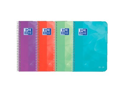 AGENDA ESCOLAR ESPIRAL 150X210 MM SEMANA VISTA TAPA PLASTICO OXFORD SCHOOL