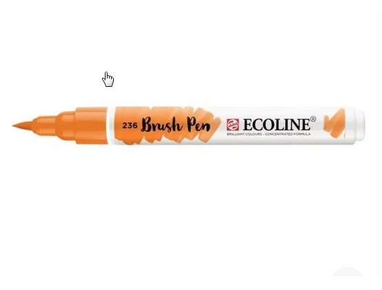 ROTULADOR BRUSH PEN TALENS ECOLINE ACUARELA ANARANJADO CLARO