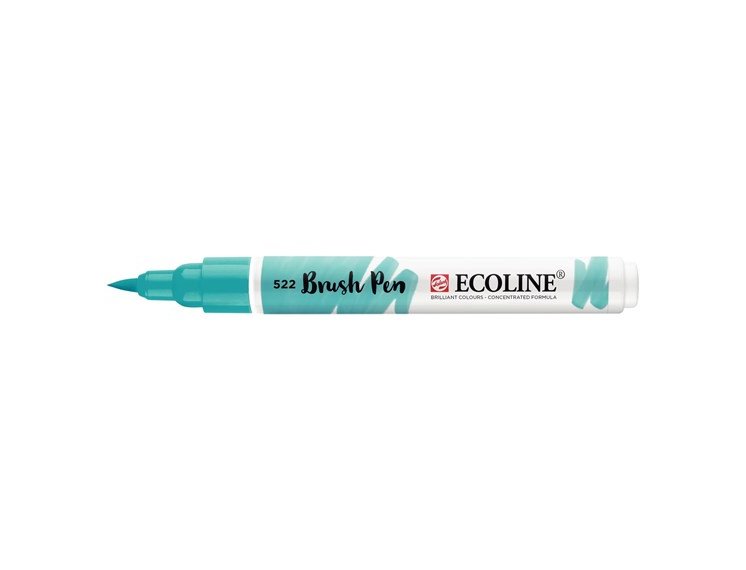 ROTULADOR BRUSH PEN TALENS ECOLINE ACUARELA AZUL TURQUESA