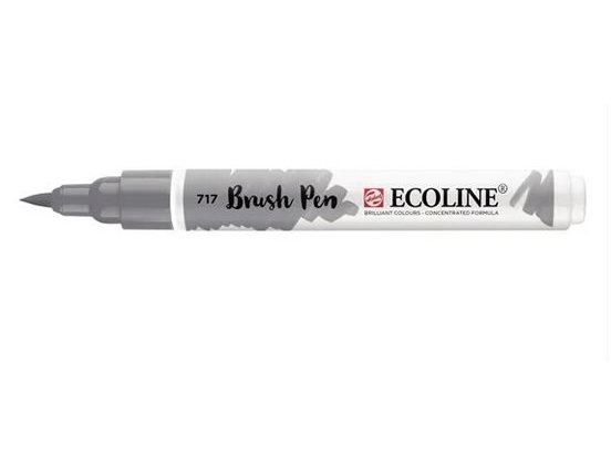 ROTULADOR BRUSH PEN TALENS ECOLINE ACUARELA GRIS FRIO