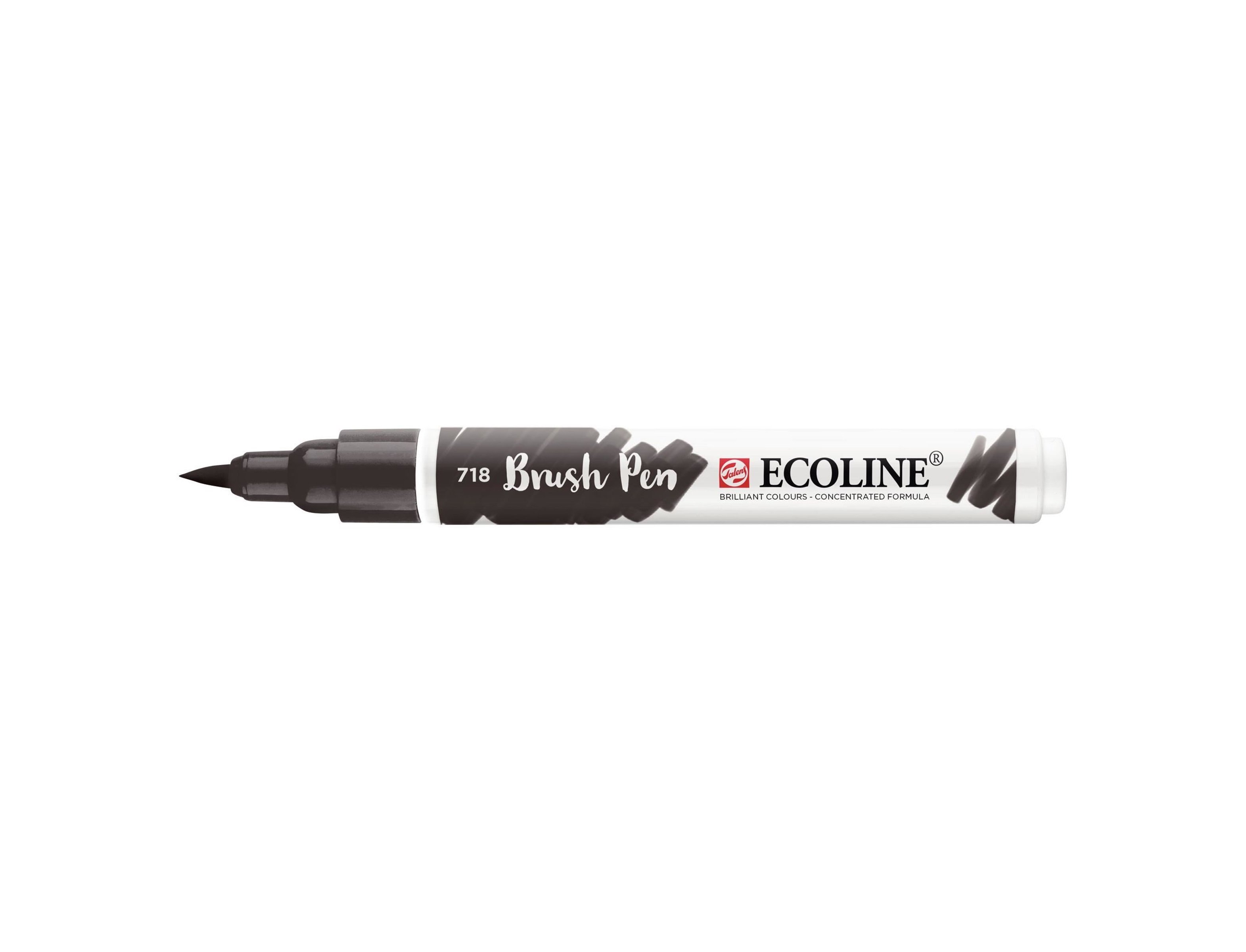 ROTULADOR BRUSH PEN TALENS ECOLINE ACUARELA GRIS CALIDO