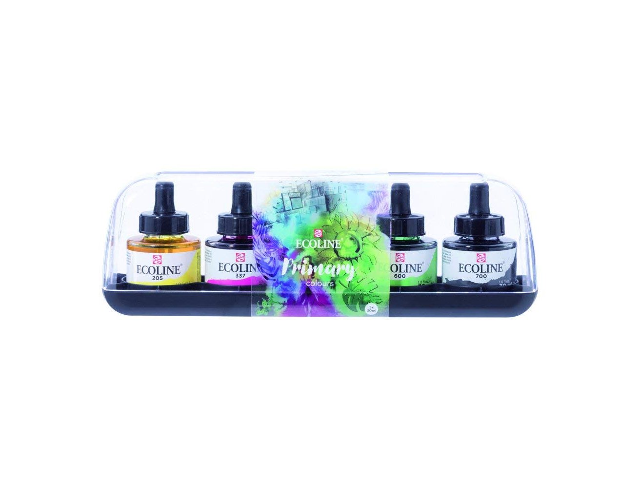 ECOLINE BOTE 30cc PACK 05 COLORES PRIMARIOS