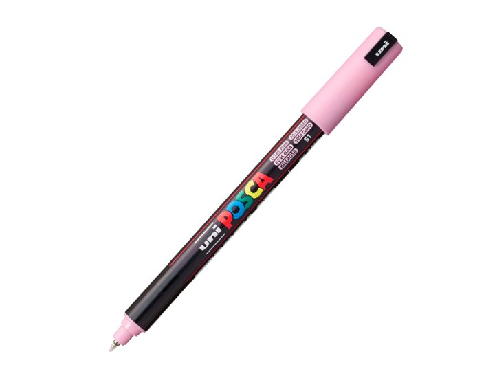 ROTULADOR UNI BALL POSCA FINO 0.7 MM ROSA CLARO