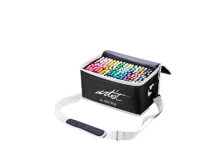 ROTULADOR DOBLE PUNTA PROMARKER LUXURY CANVAS ARTIST NEGRO ESTUCHE 240 Piezas