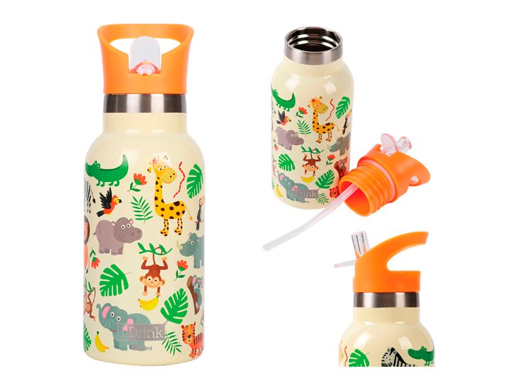 BOTELLA ACERO INOXIDABLE 350ML KIDS ANIMALS