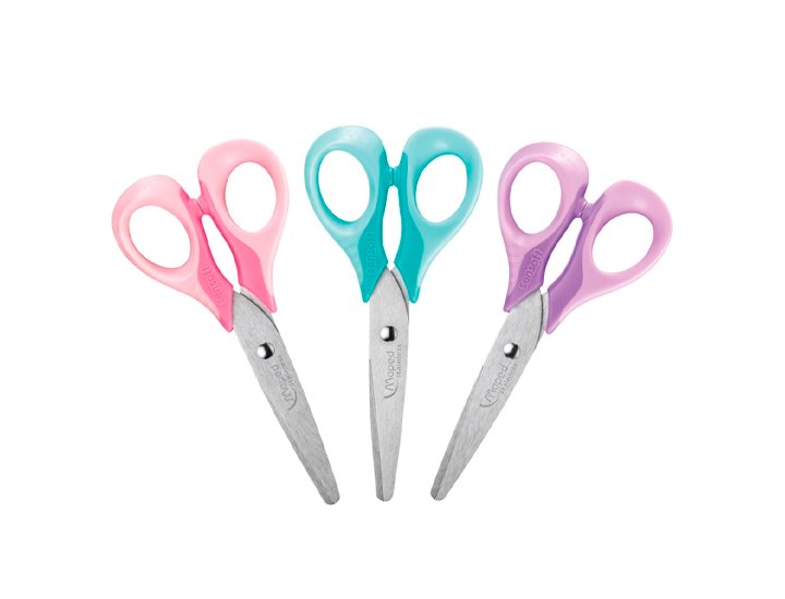 TIJERAS OFICINA MAPED SENSOFT 13 CMS COLORES PASTEL SURTIDOS