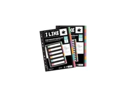 SEPARADORES 06 PLASTICO DINA4 OPACO PASTEL i LIKE Grafoplast