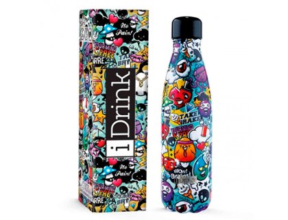 BOTELLA TERMICA 500ML I-DRINK GRAFFITI