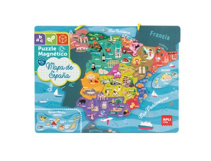 PUZLE EDUCATIVO APLI 50 PIEZAS MAGNETICO ESPAA